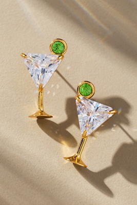 Frasier Sterling Tini Time Earrings In Gold