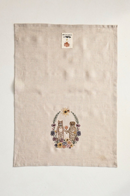 Coral & Tusk Floral Friends Dish Towel | Terrain