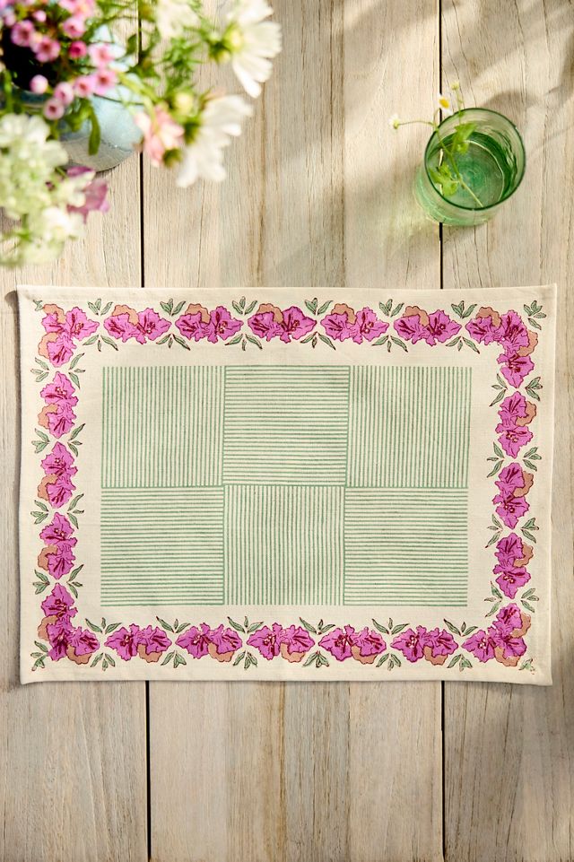 Blossom + Stripe Placemat #2