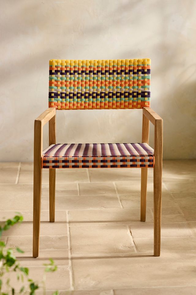 Terrain Havana Wicker & Teak Dining Chair, Global #1