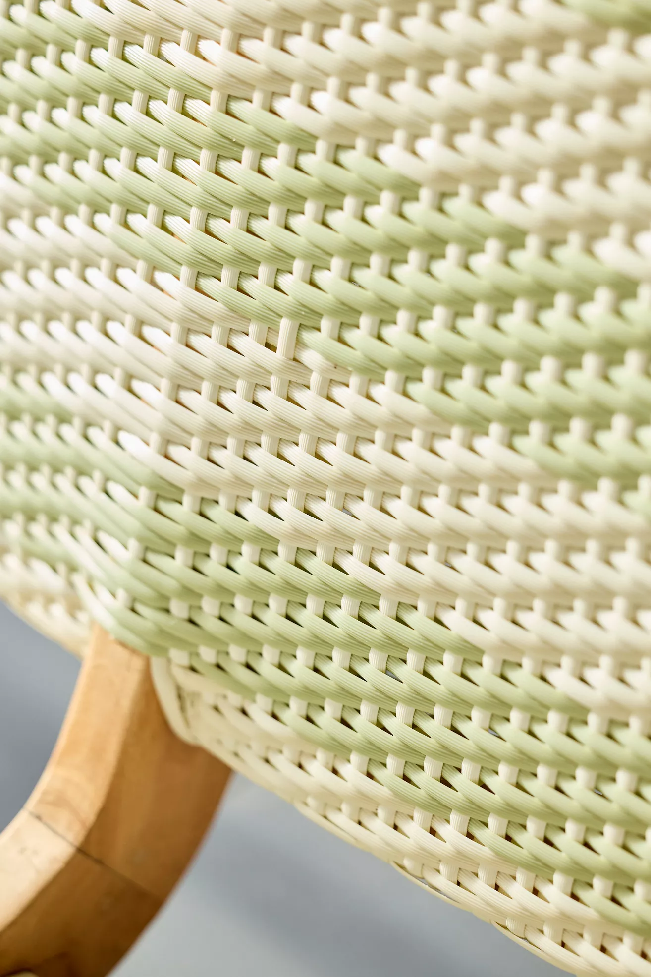 Close-up of wicker weave texture