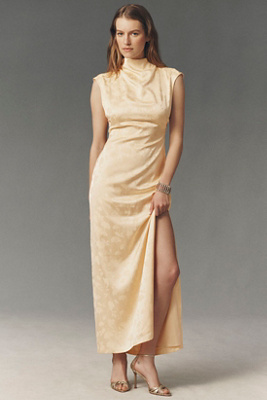Willa Jacquard Maxi Slip Dress