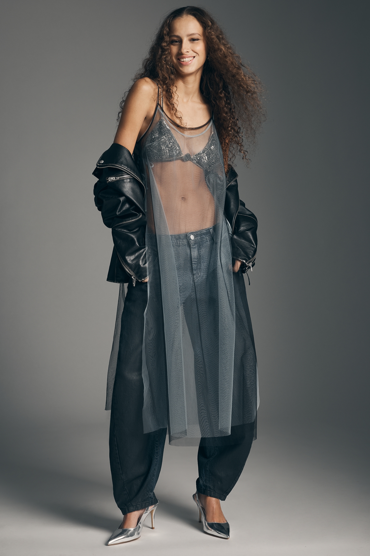 Sunday Brooklyn Sheer Side Tie Tunic