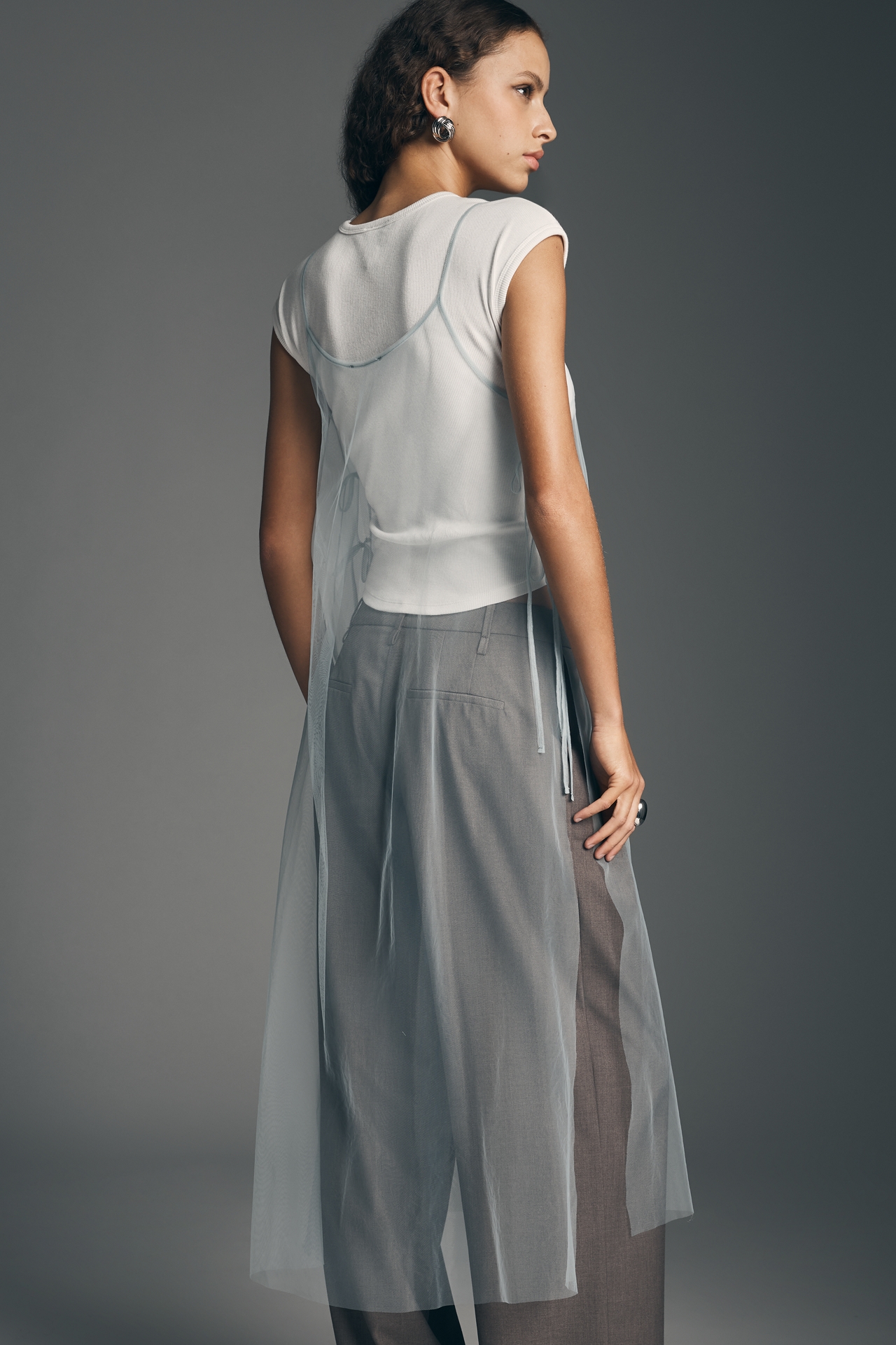 Sunday Brooklyn Sheer Side Tie Tunic