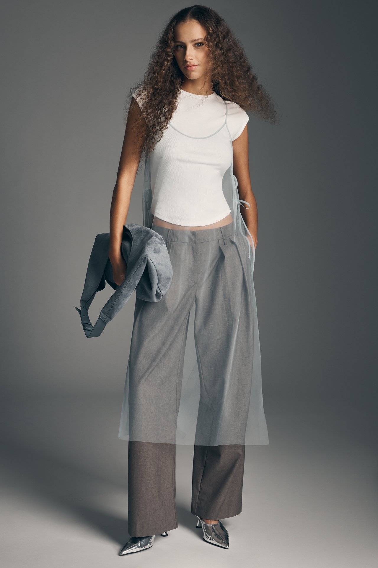 Sunday Brooklyn Sheer Side Tie Tunic