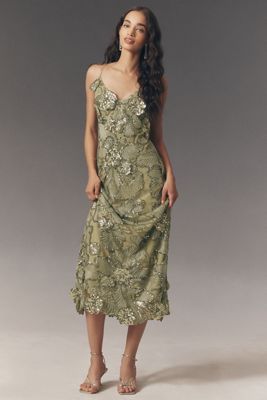 chinese dress ladies Everly Floral Alessi Puff Sleeve Midi Dress Curve main image 0