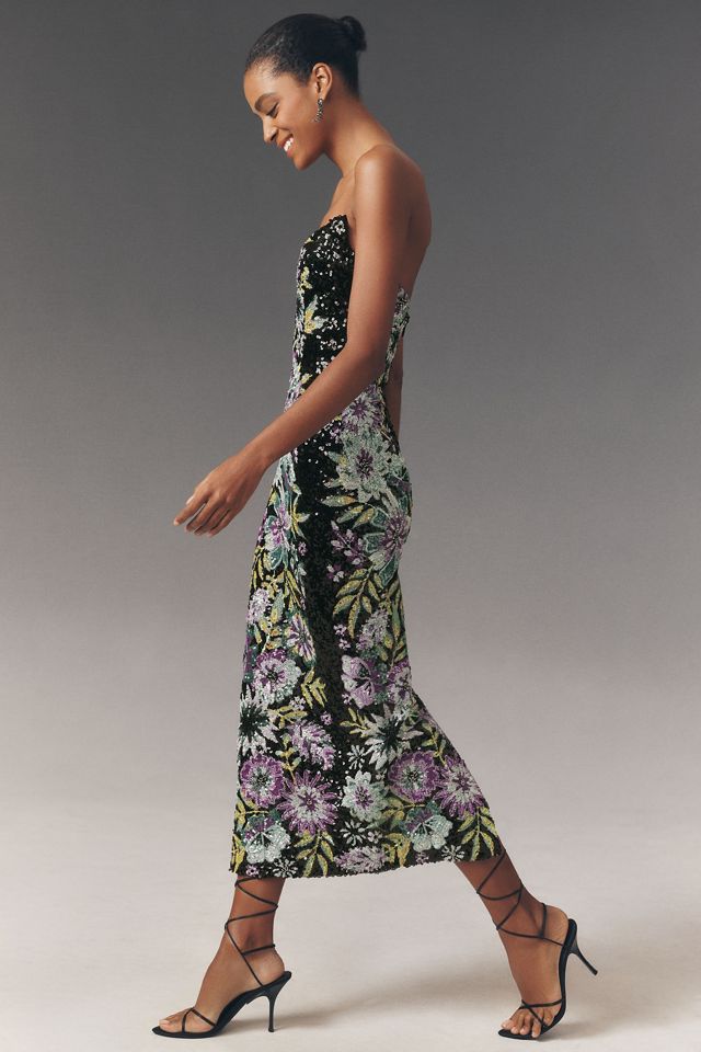 chinese dress ladies Alessandra Rich Organza-Trim Maxi Dress main image 0