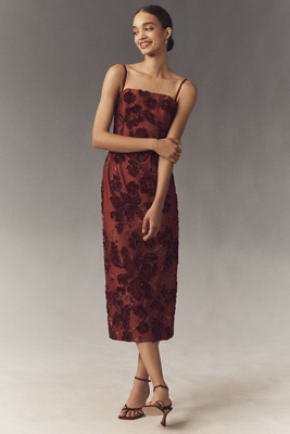 gemma embroidered tulle midi dress helsi Helsi