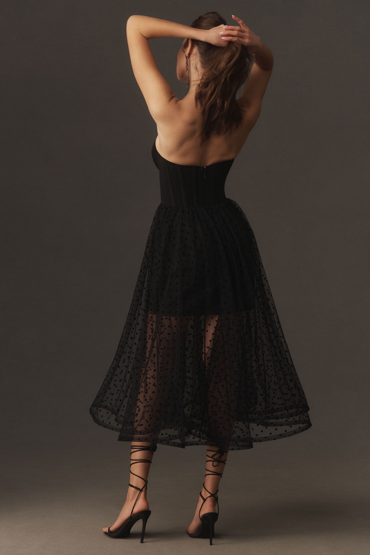 Helsi Valen Strapless Midi Dress