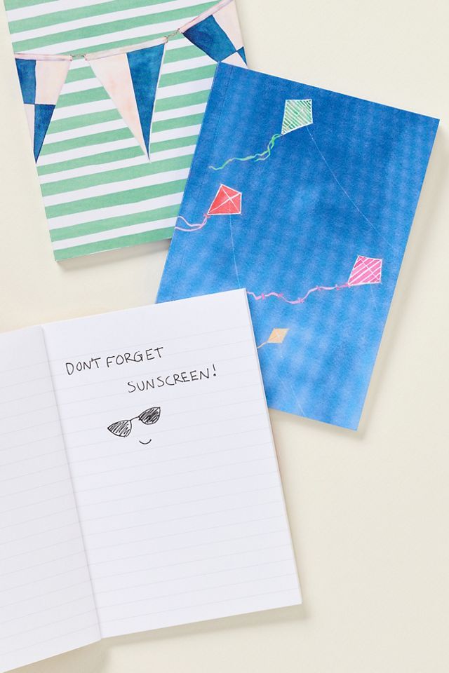 Anthropologie x E. Frances Paper Blue Skies and Summer Vibes Little Notebook Set #1