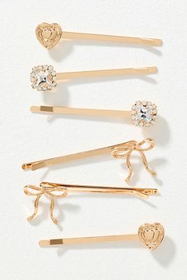 Anthropologie Deepa Caroline Shell Bobby Pin Set Pearl Hair Pins, Set of 8 | Anthropologie main image 4