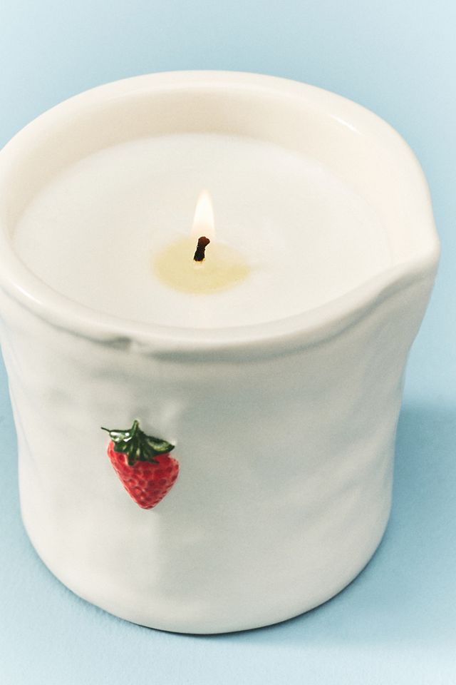 Bistro Strawberry Icon Ceramic Candle #2