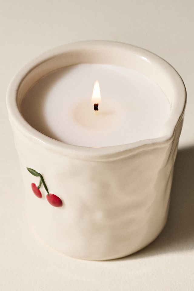 Bistro Cherry Icon Ceramic Candle #1