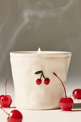 Bistro Cherry Icon Ceramic Candle