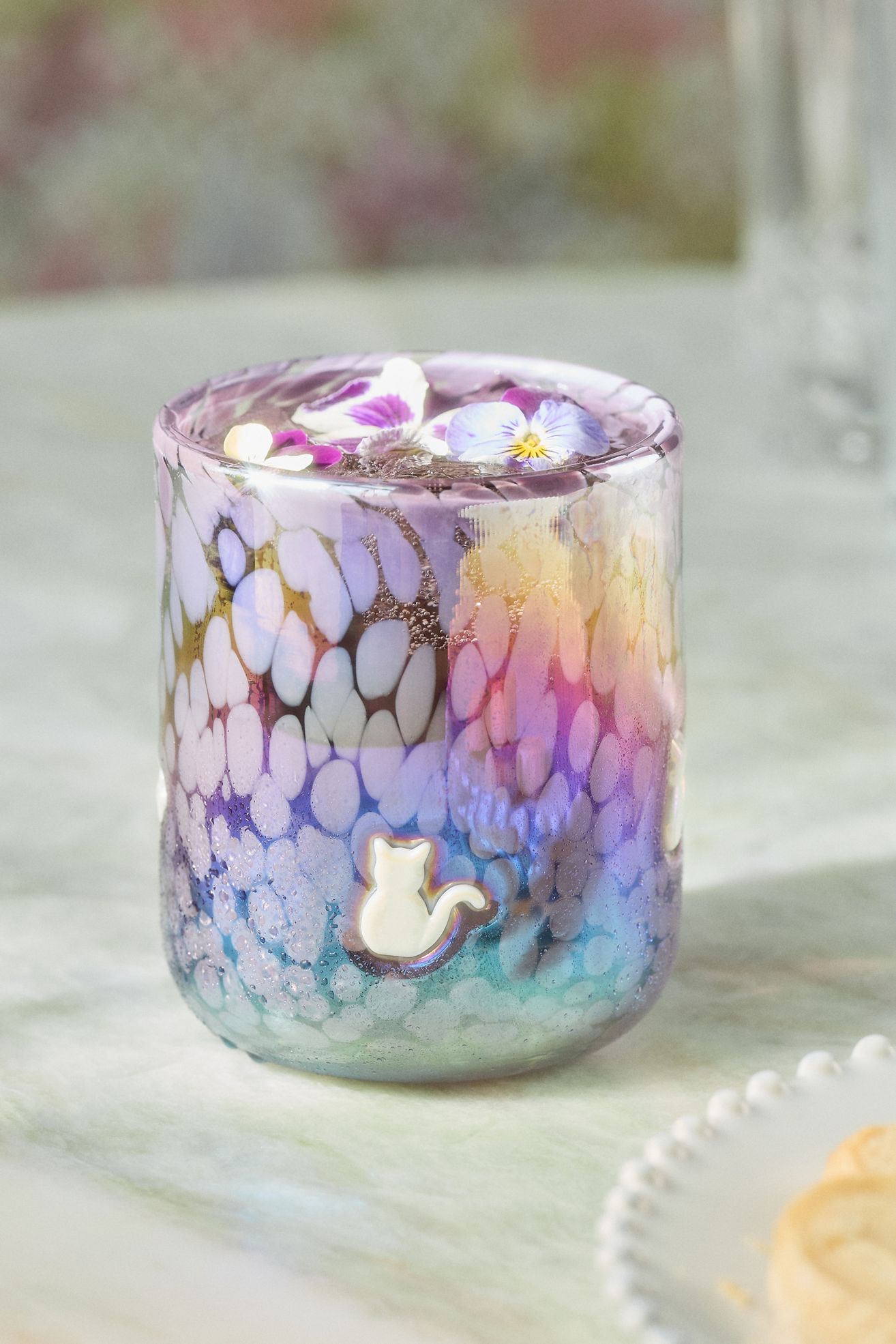 The Marquee Icon Juice Glass - White Cat, One Size