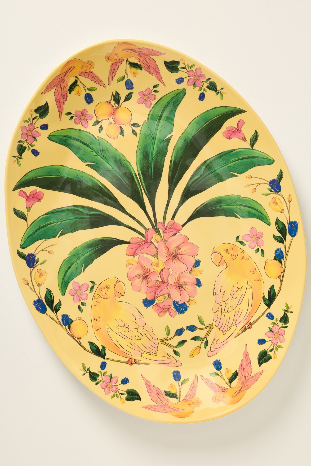 Farm Rio x Anthropologie Melamine Oval Platter - Dark Yellow, One Size