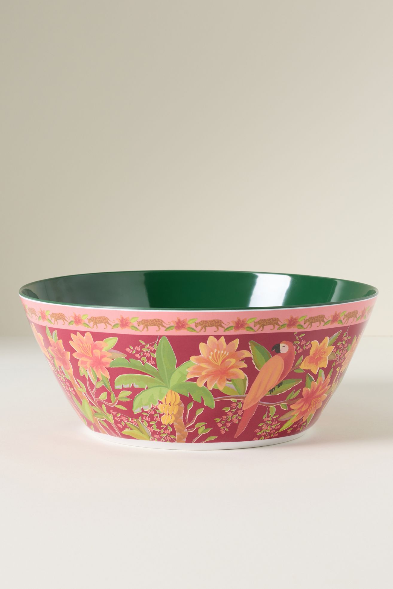 Farm Rio x Anthropologie Melamine Serving Bowl - Red Berry, One Size