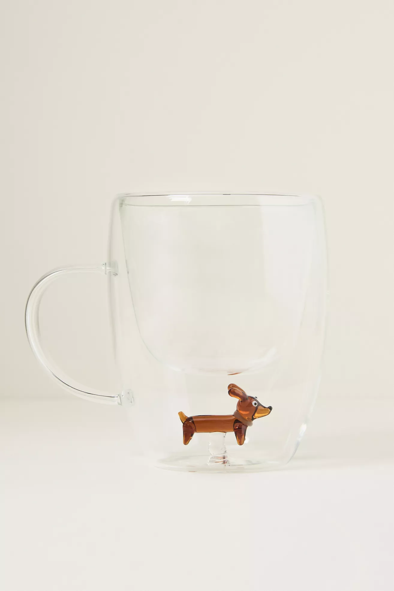 Double-Wall Glass Dog Mug - thumbnail 2