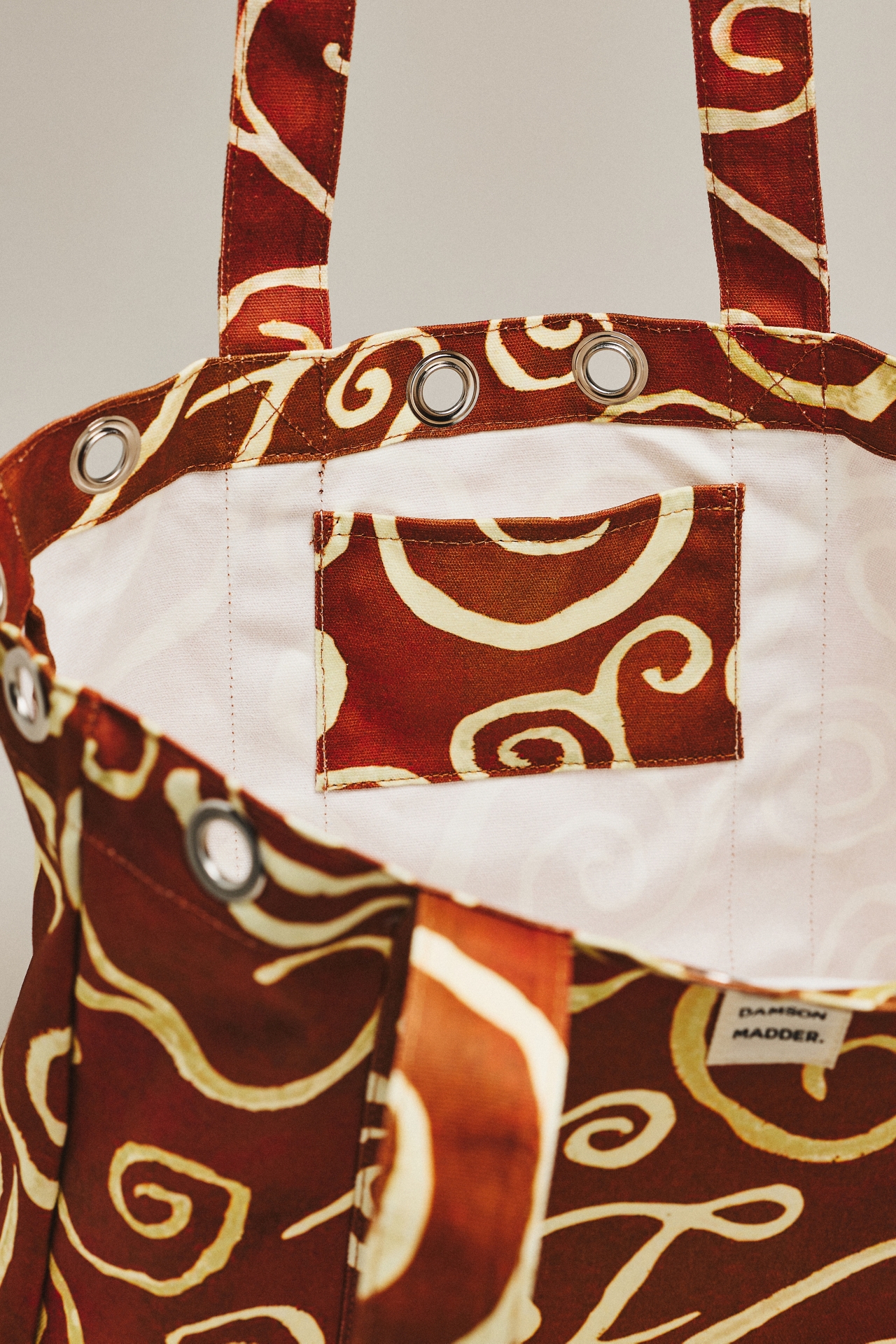 Damson Madder Large Canvas Eyelet Tote