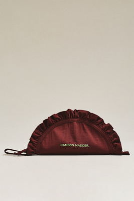 Ruffle Half Moon Makeup Bag