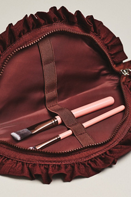 Damson Madder Ruffle Makeup Bag