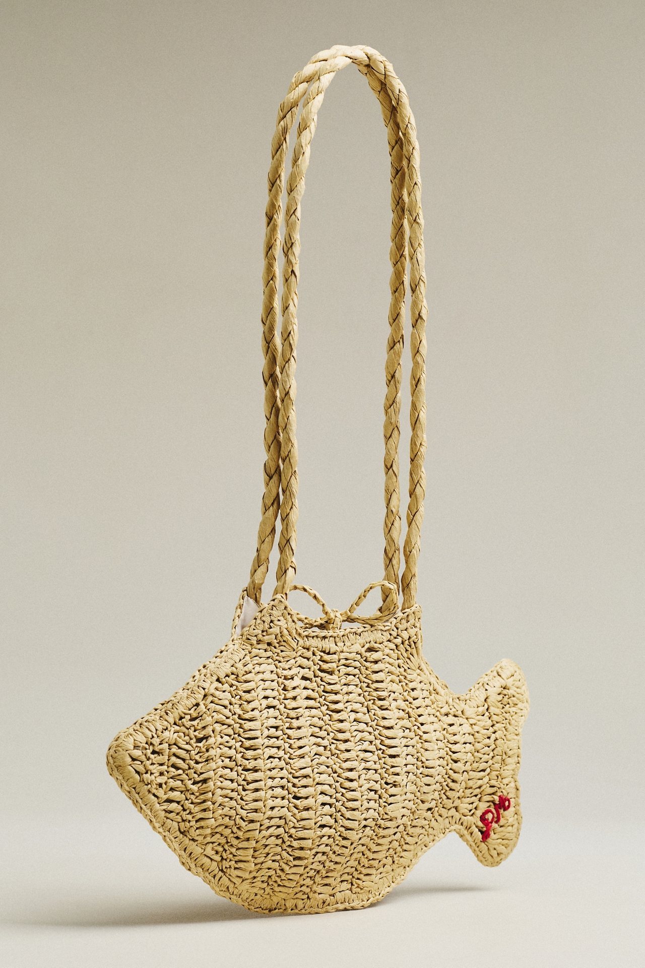 ALÉMAIS Raffia Fish Bag