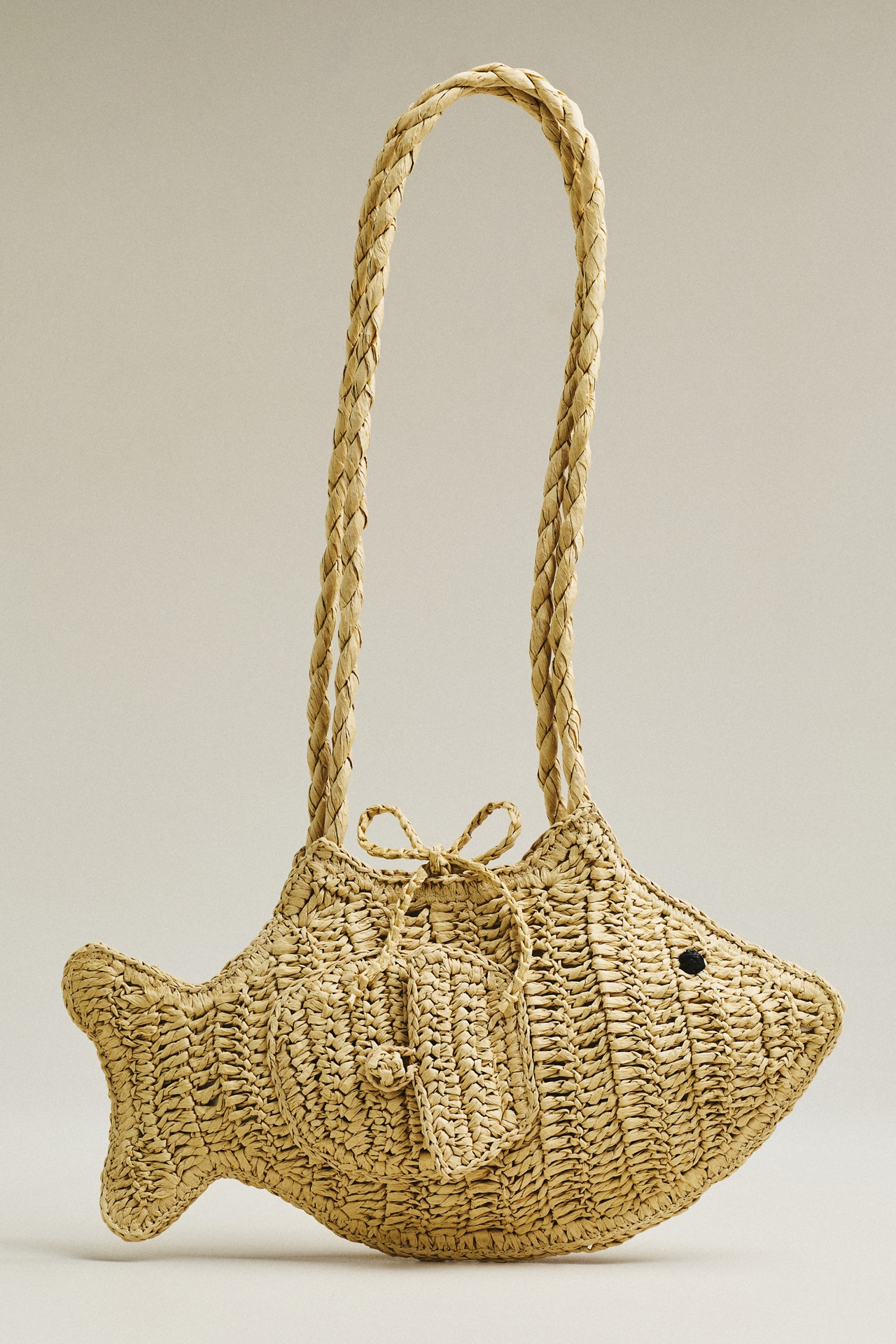 ALÉMAIS Raffia Fish Bag