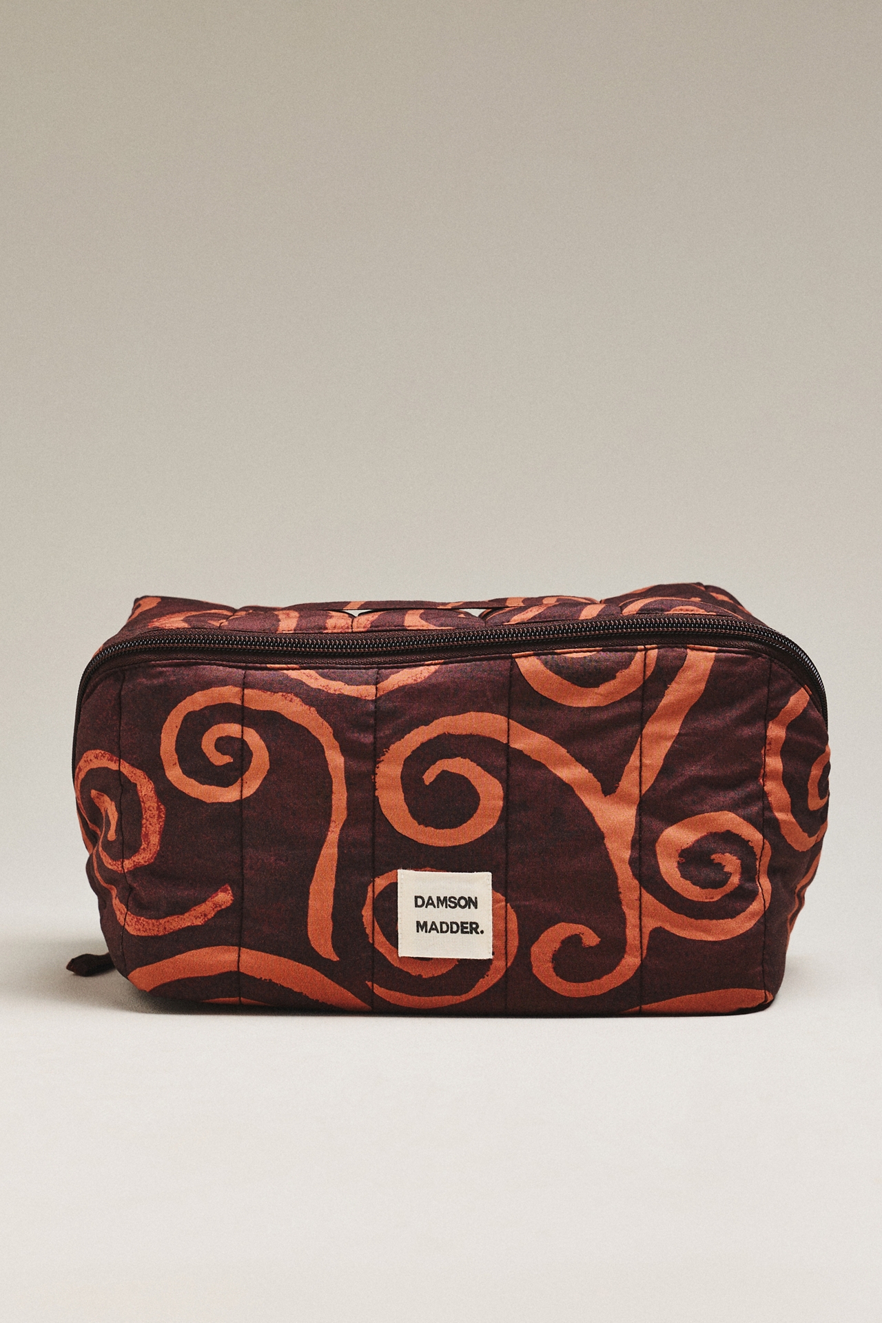 Damson Madder Large Check Eyelet Wash Bag