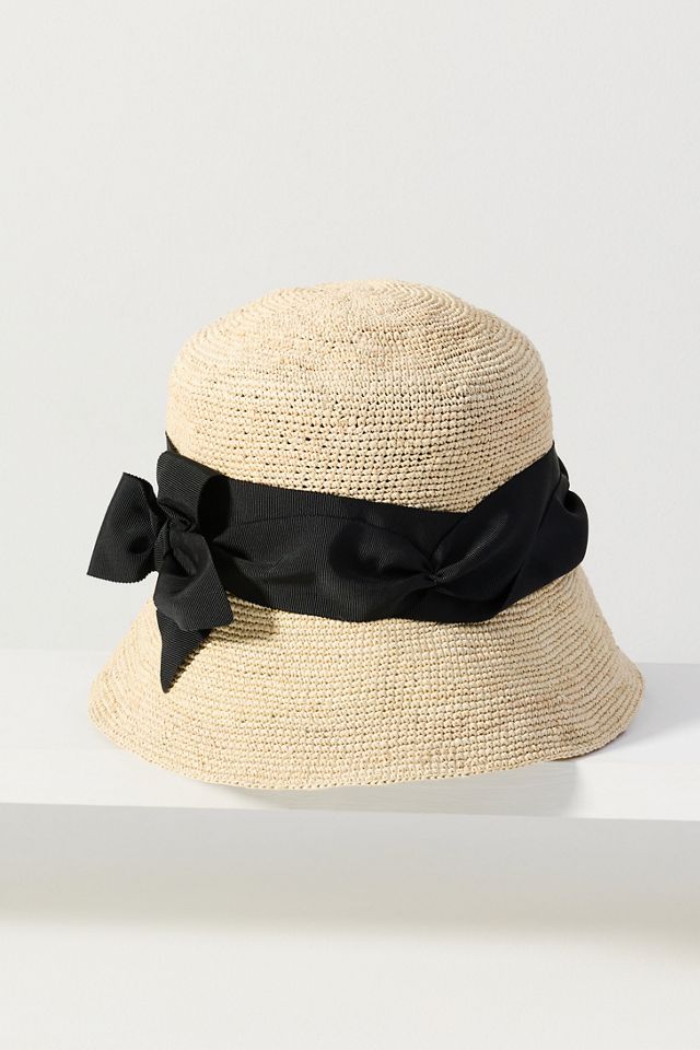 Sensi Studio Lampshade Straw Bucket Hat #1