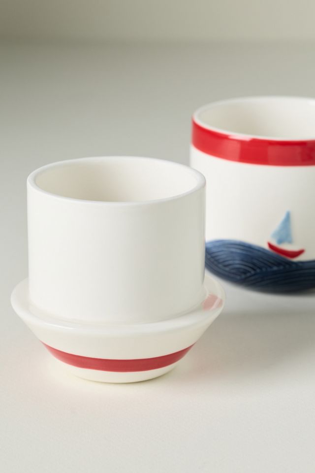 Maritime Stoneware Butter Crock #2