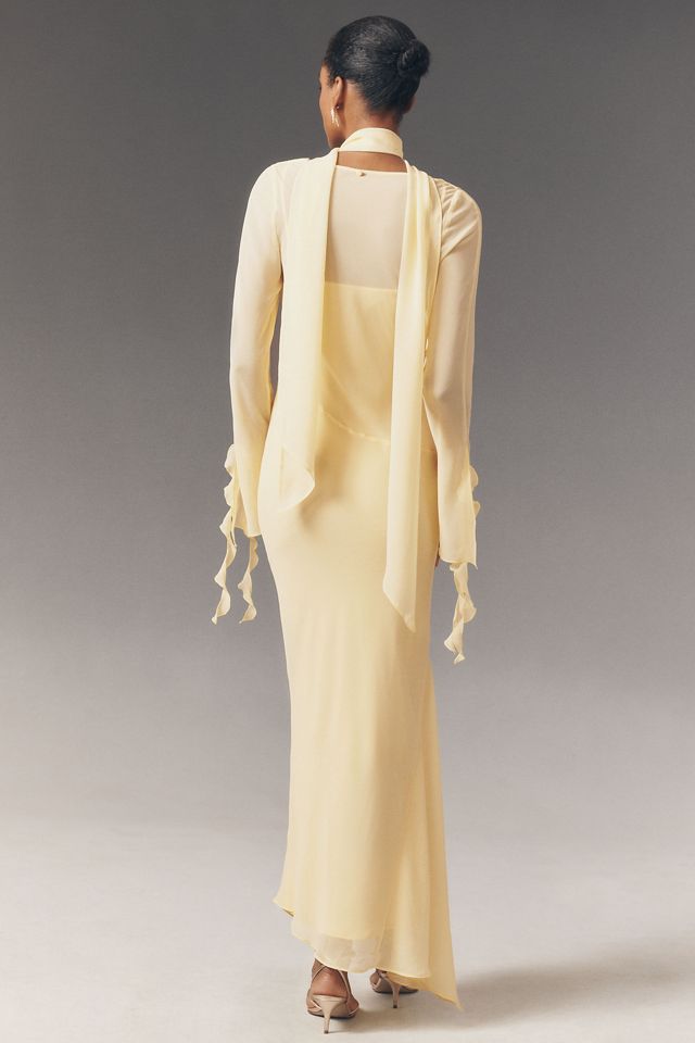 De La Vali Cristobal Cowl-Neck Maxi Dress | Anthropologie