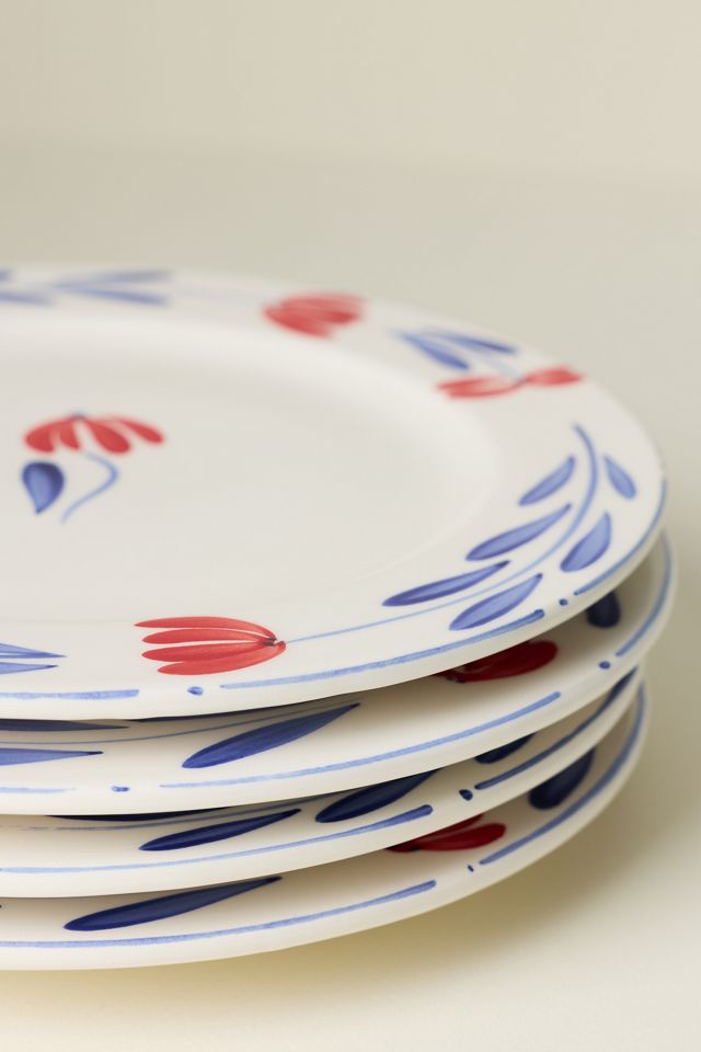 Stefania Italian Earthenware Dinner Plates, Set of 4 #3