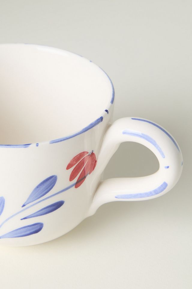 Stefania Italian Earthenware Mugs, Set of 4 #3