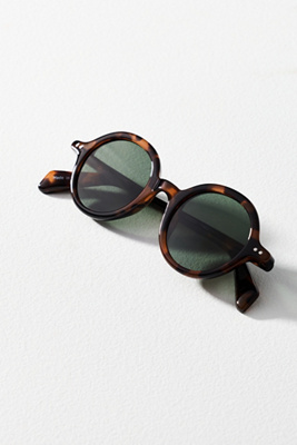 Anthropologie Eyeking Small Circle Sunglasses - NWT - Black Ombré Black Ombre Round Sunglasses - All Accessories | Red Dress main image 2