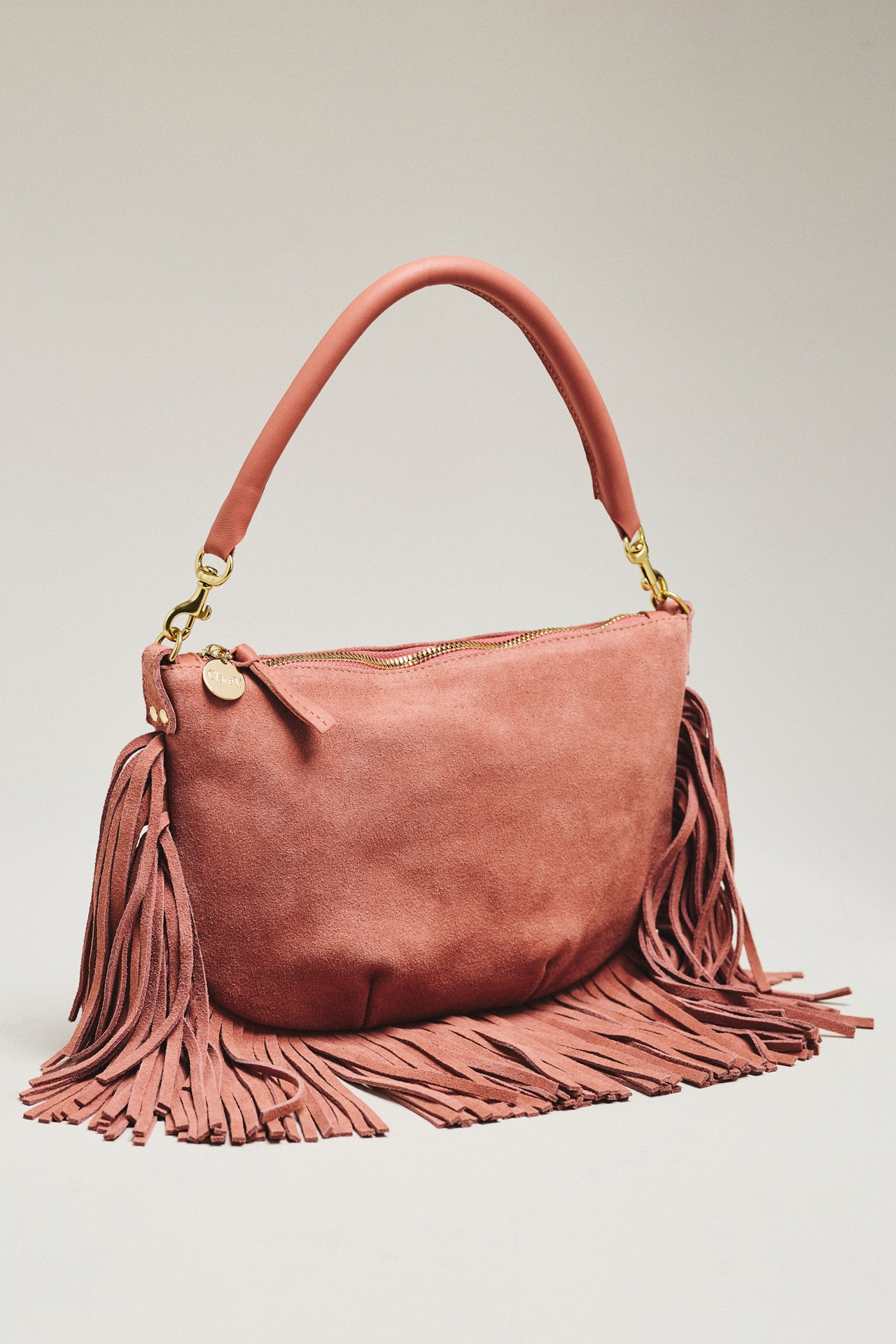 Clare V. Petit Moyen Fringe Shoulder Bag