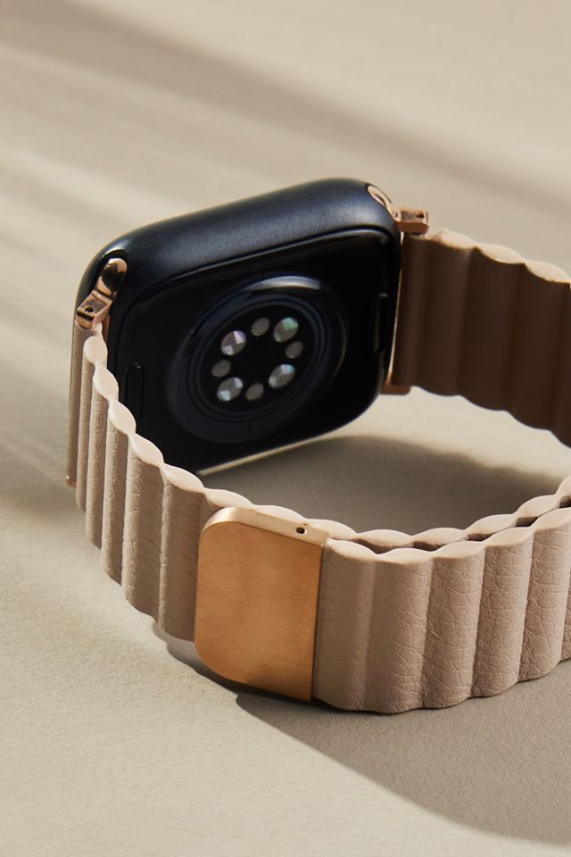 Posh Tech Dakota Magnetic Leather Apple Watch Band #2