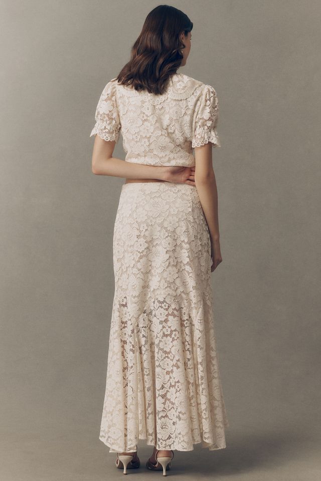 RIXO Jada Lace Maxi Skirt | Anthropologie
