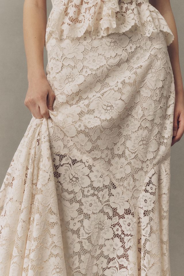 RIXO Jada Lace Maxi Skirt #3