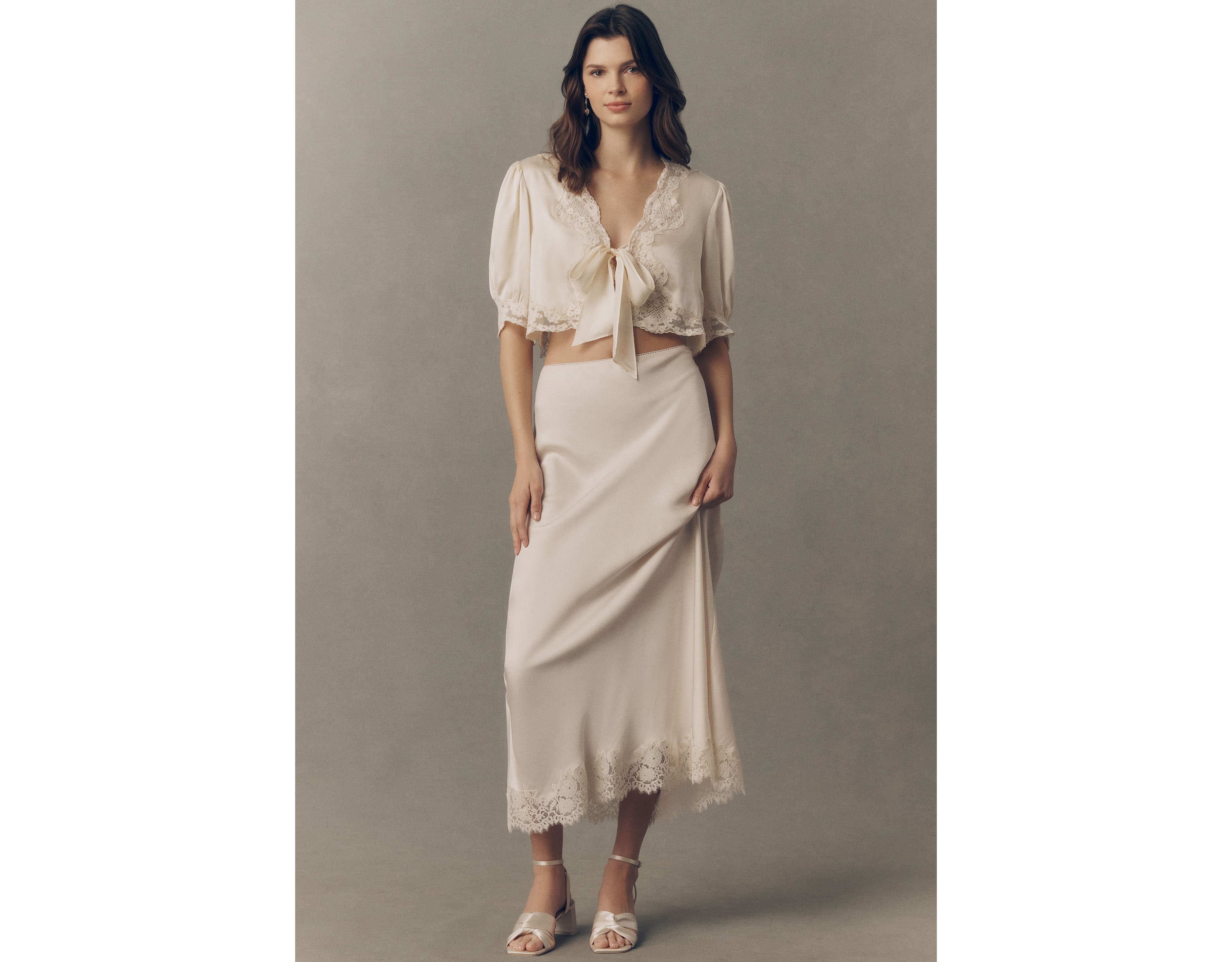 RIXO Matilde Maxi Slip Skirt