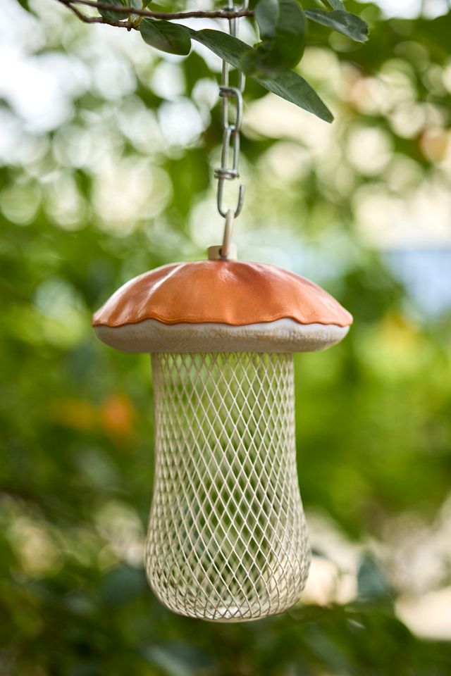Mushroom Bird Feeder #2