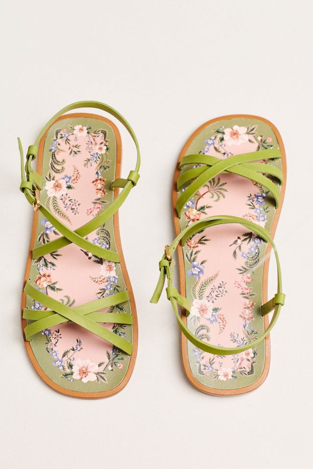 Farm Rio Spring Strappy Sandals #1