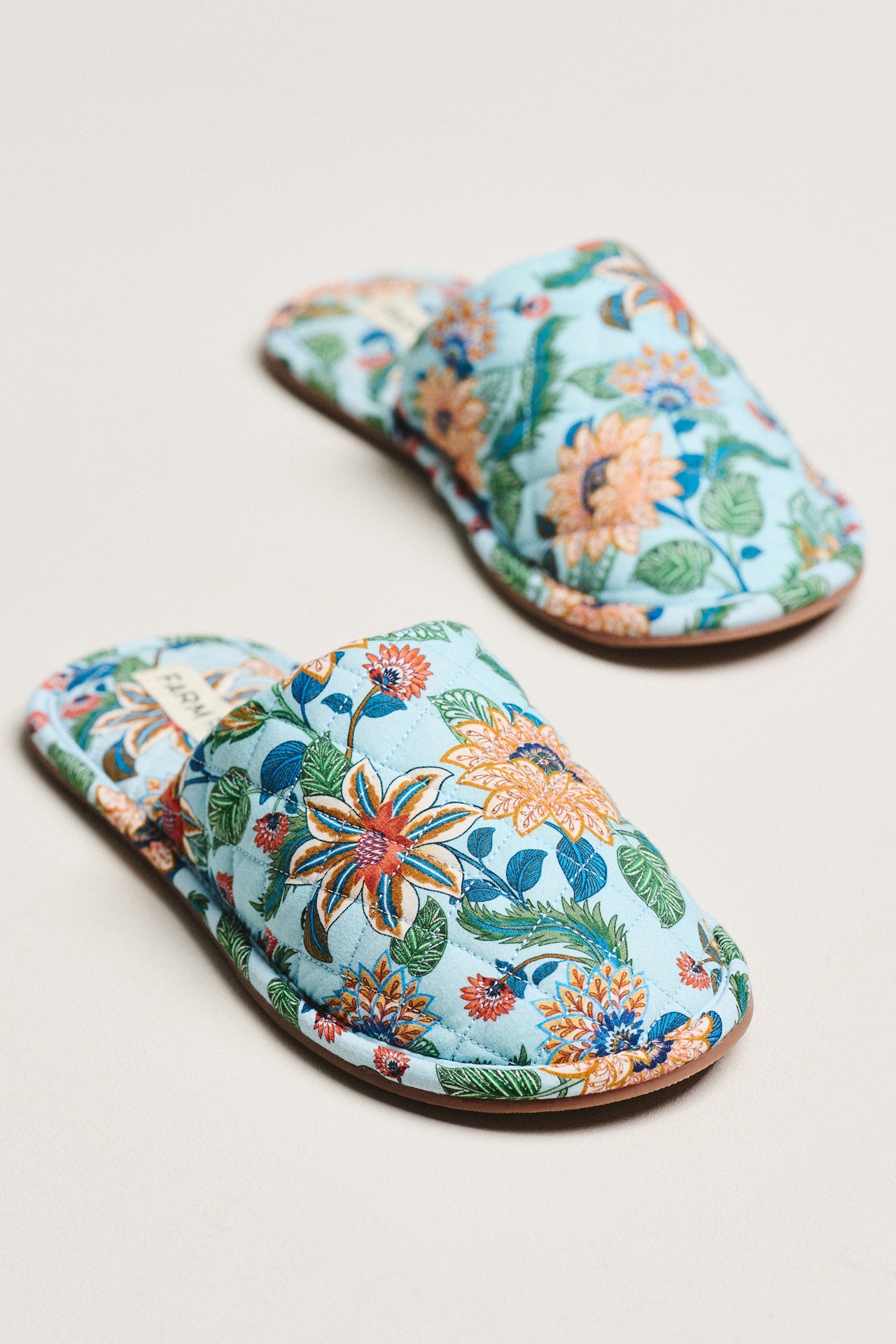 Farm Rio Quilted Hotel Slippers