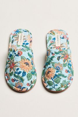 Farm Rio Quilted Hotel Slippers