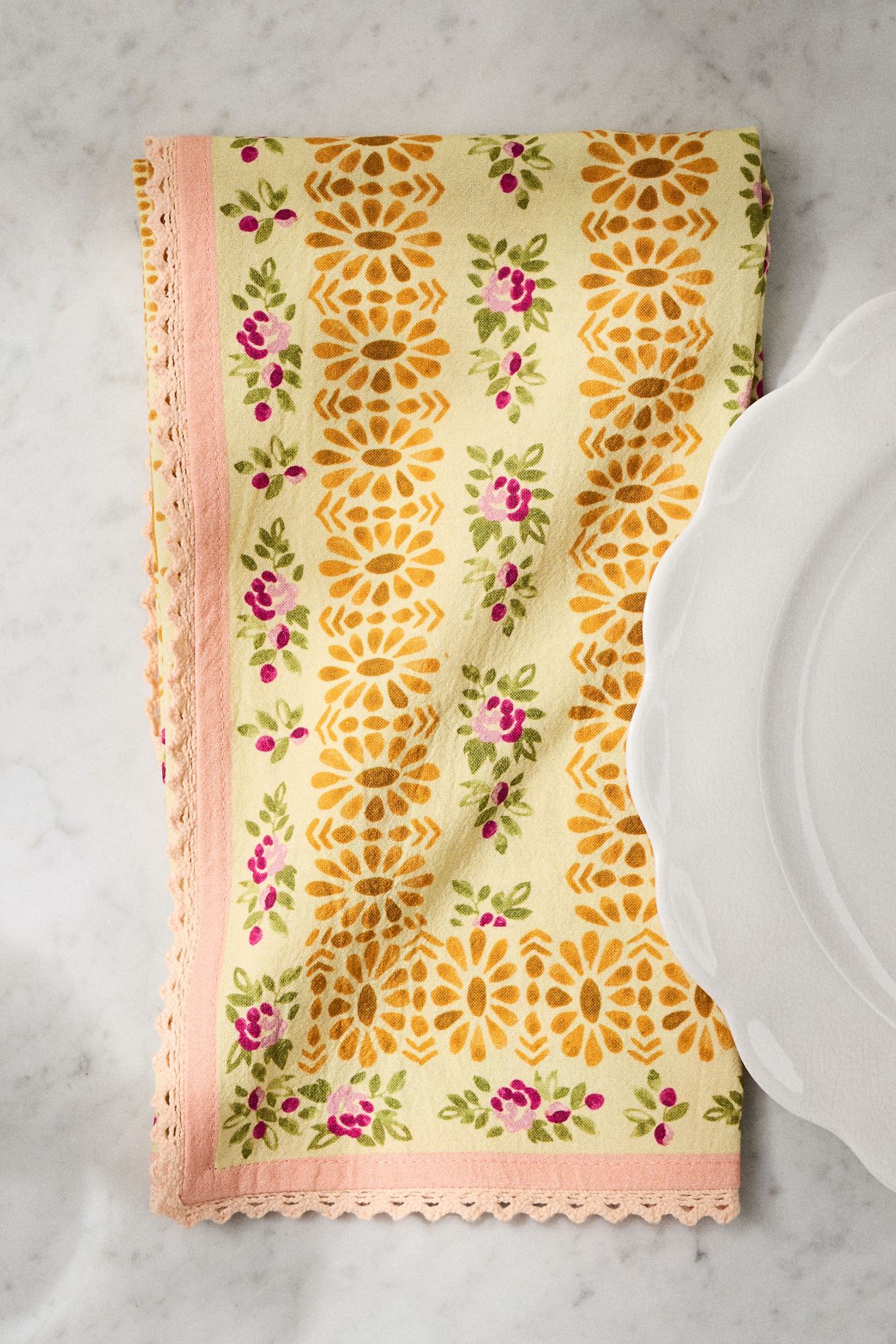 Meili Napkins, Set of 2 - Light Yellow, Set Of 2