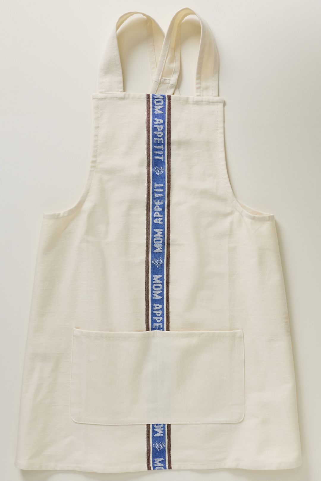 Margot Jacquard Apron - Cream, One Size
