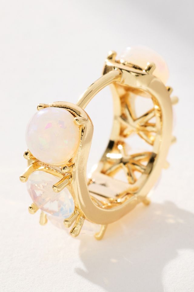 Crystal Mini Huggie Hoop Earrings #1