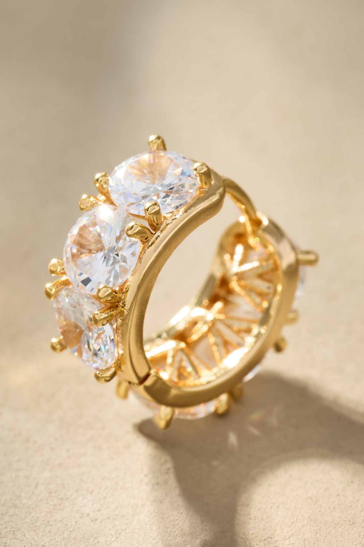 Crystal Mini Huggie Hoop Earrings