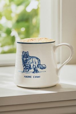 Molly Hatch Stoneware Cat Mugs