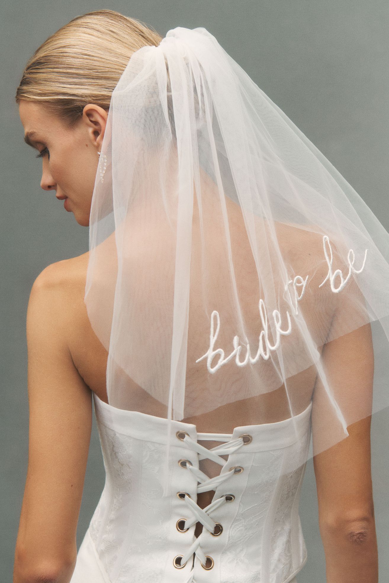 Bride To Be Veil - White, Standard, One Size