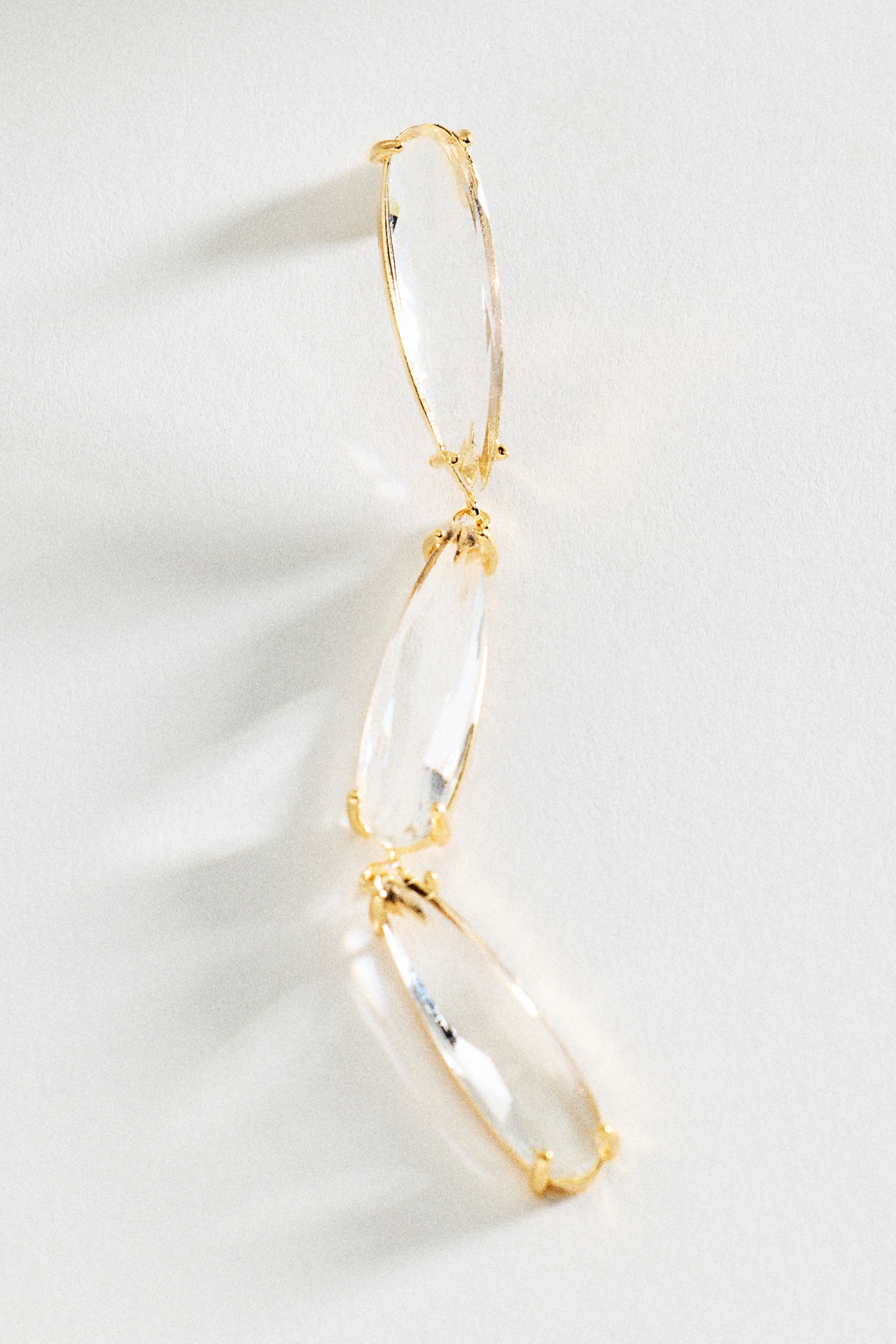 Crystal Trois Drop Earrings